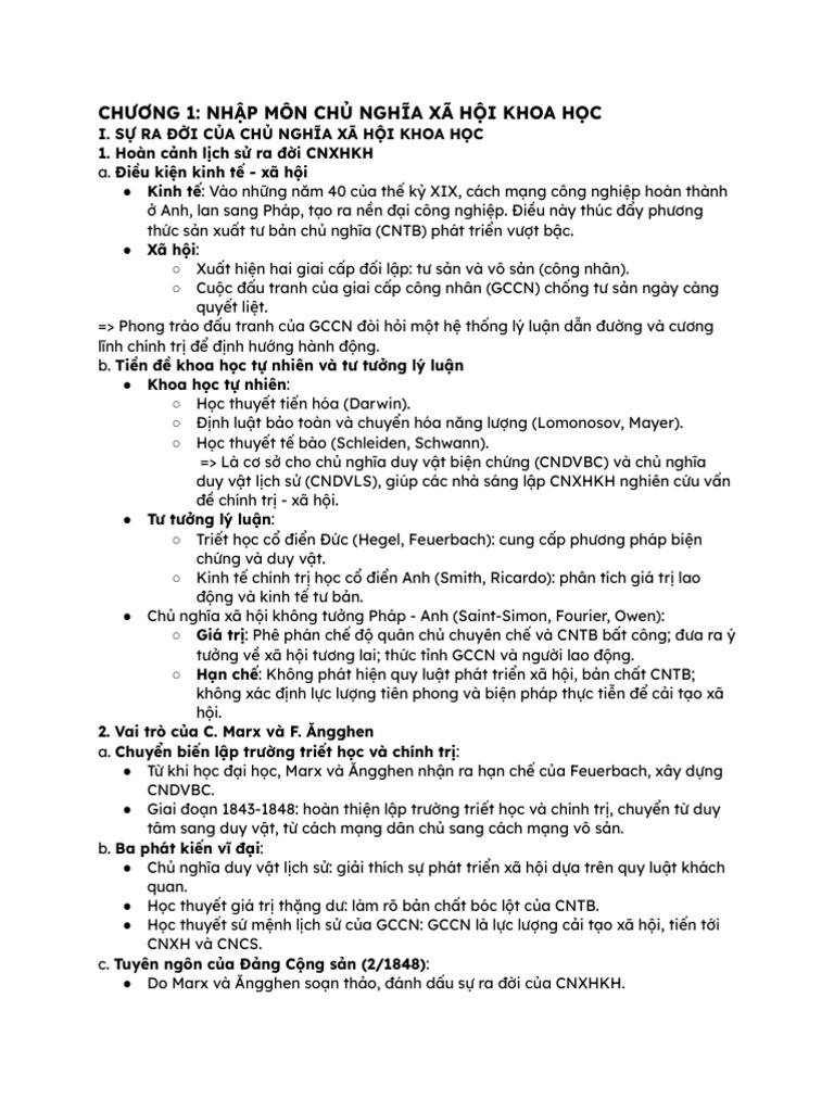 CNXH Final | PDF