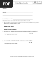 UN Employment Medical Clearance Form | PDF | Physical Examination ...