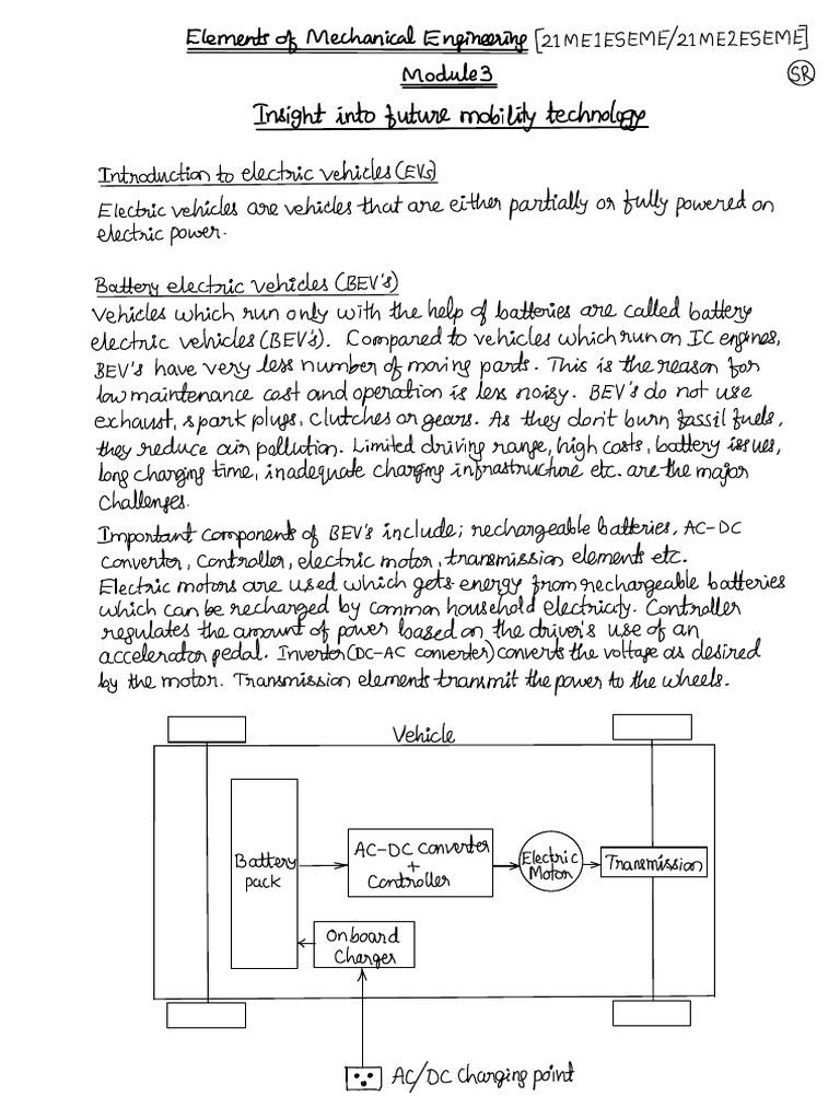 Notes Ime Module 3_mobility Technology | PDF