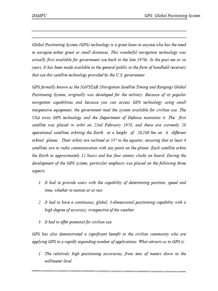 Concept of GPS | PDF | Global Positioning System | Ionosphere