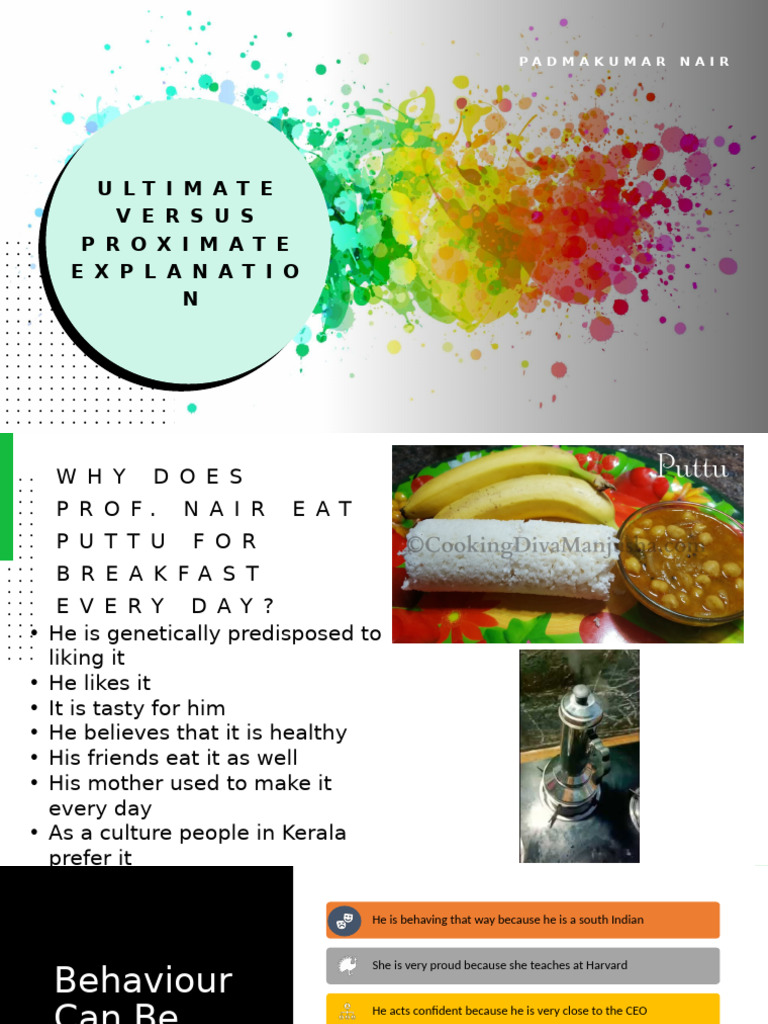 Ultimate versus Proximate Explanation Module II Sept 2024 | PDF ...