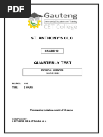 Physical Sciences P1 Data Sheet | PDF | Science & Mathematics