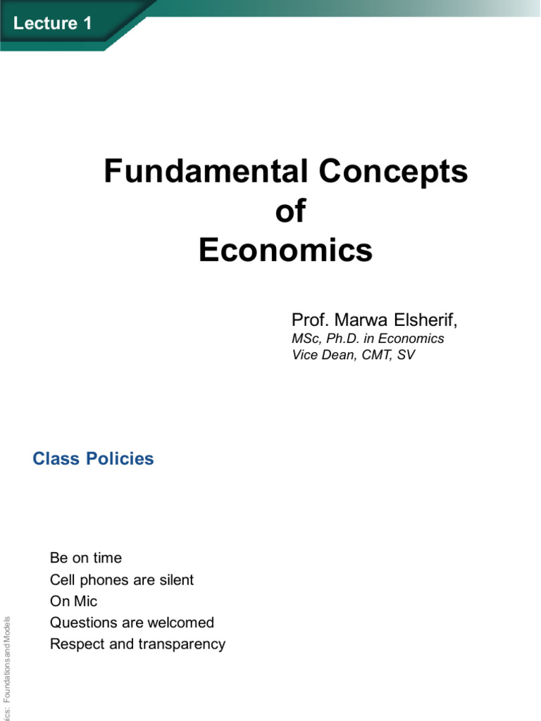 Introduction - Basic Concepts | PDF | Market (Economics) | Economics