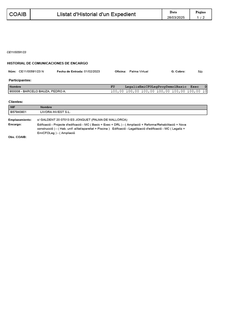 Historial Exp | PDF