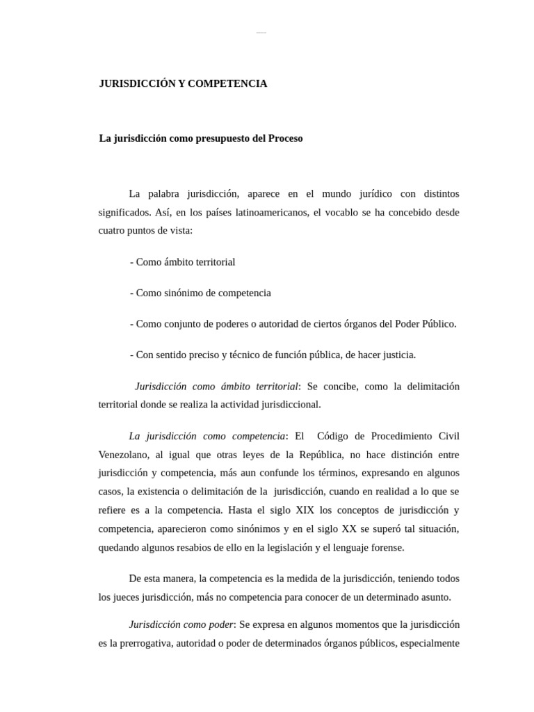 Jurisdicción y Competencia en Derecho | PDF | Jurisdicción | Derecho penal