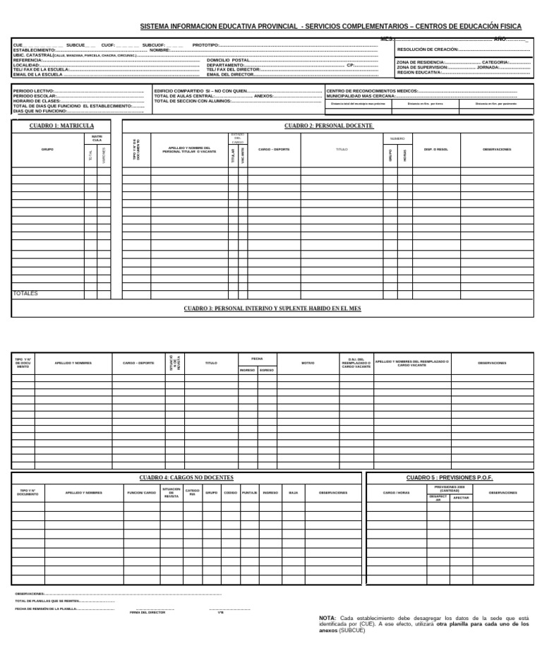 PLANILLA CEF | PDF