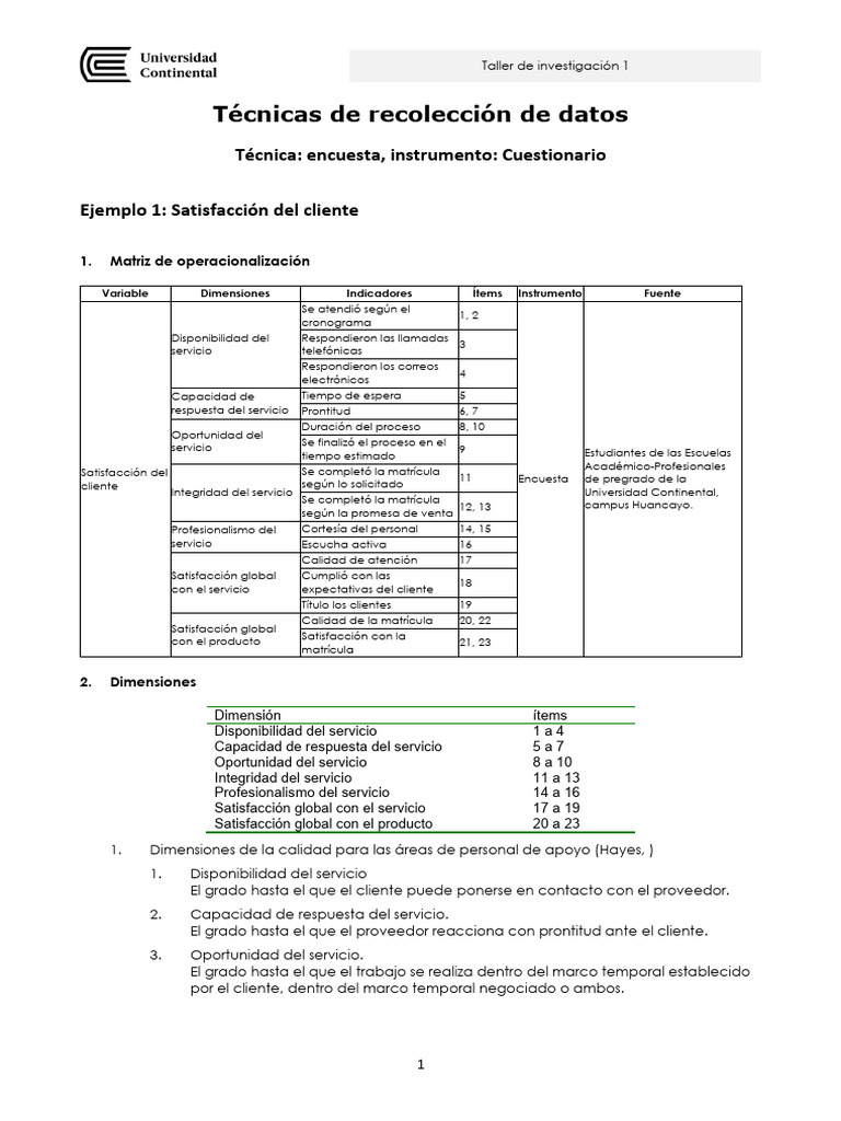 Ejemplos de Instrumentos de Recolección de Datos | PDF | Metodología de ...