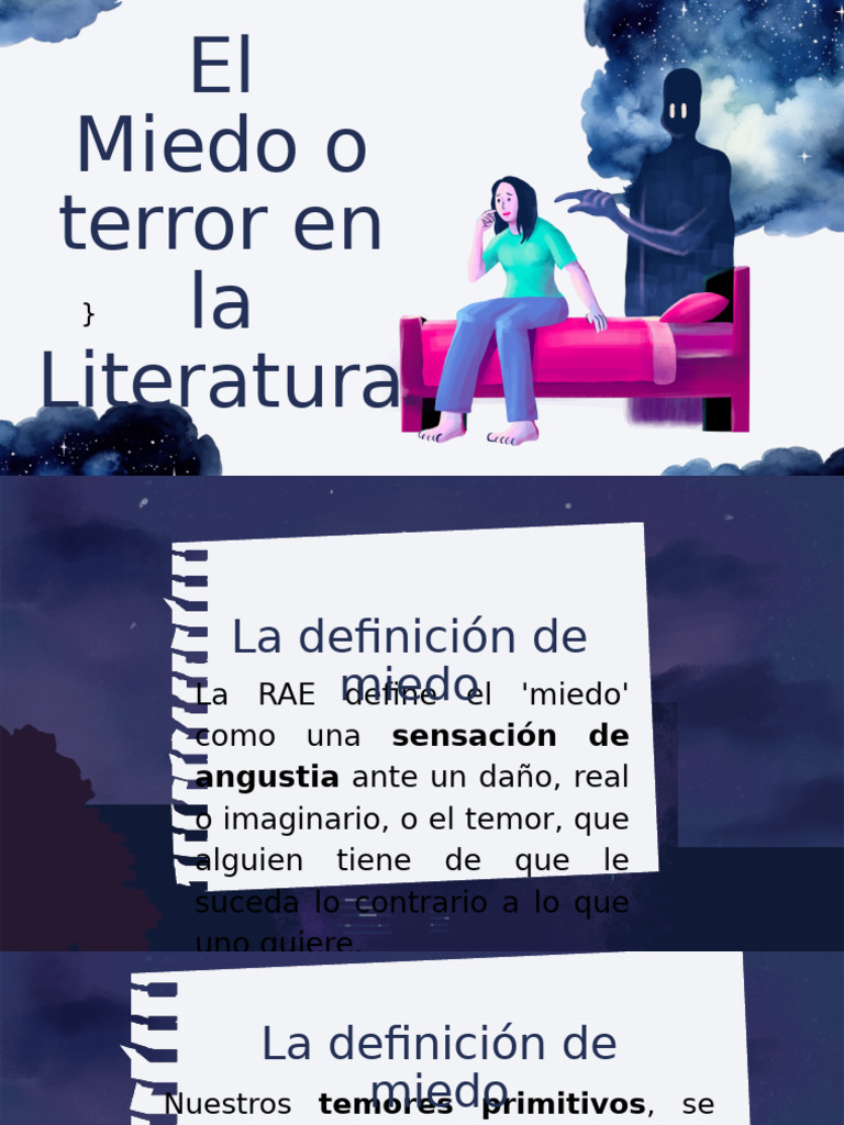 El Miedo en la Literatura de Terror | PDF | Temor | Sicología