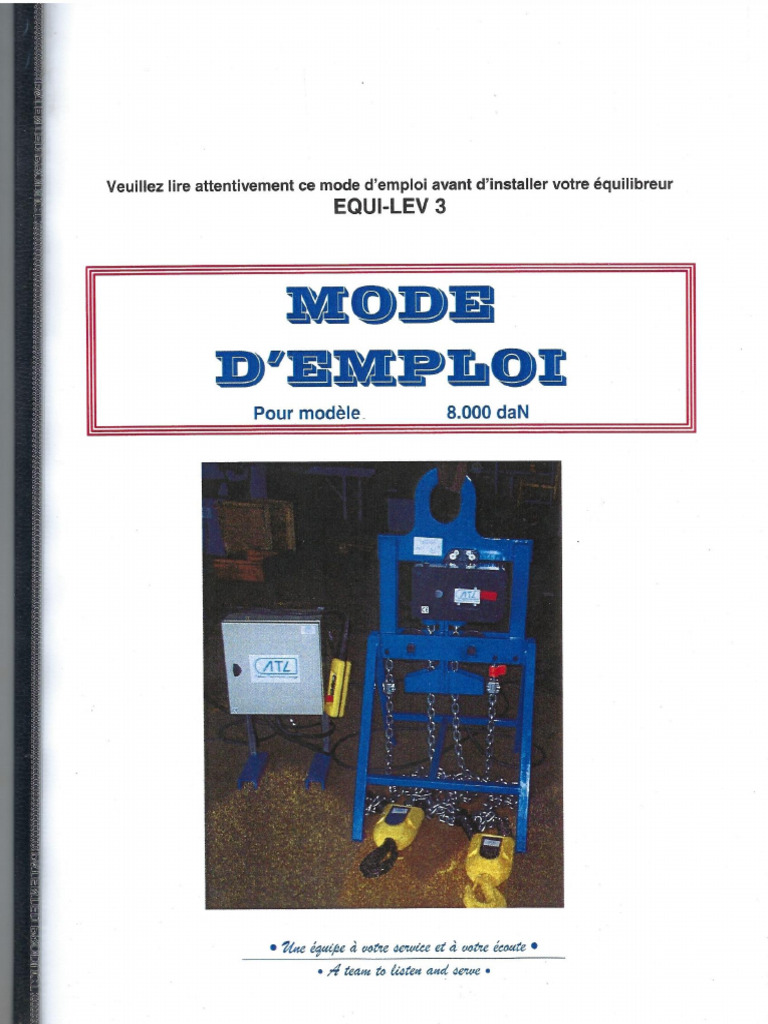 Outinord Chain Balancing Equipment Datasheet | PDF