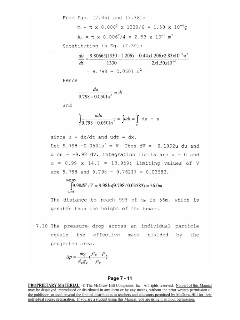 (Solutions Manual) Unit Operations of Chemical Engineering - McCabe ...