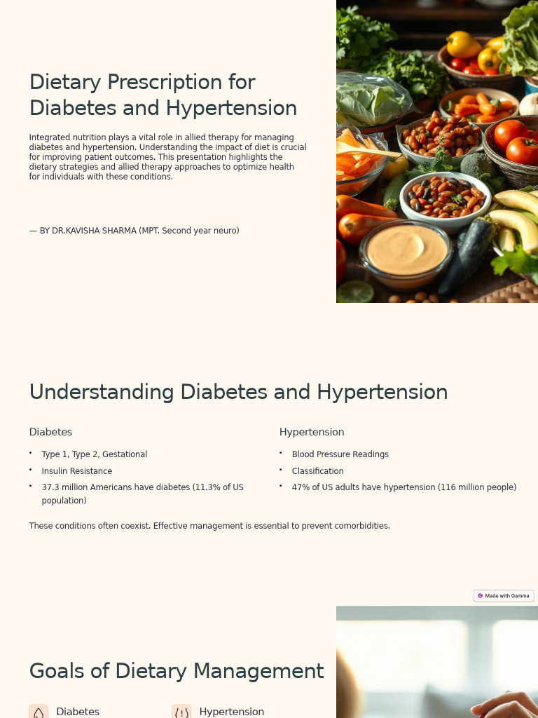 Dietary Strategies for Hypertension Management | PDF | Diabetes ...