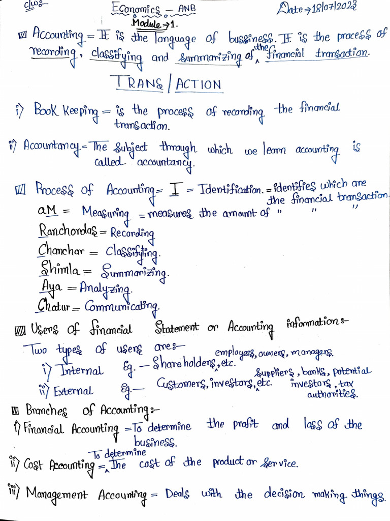 Economics Notes | PDF