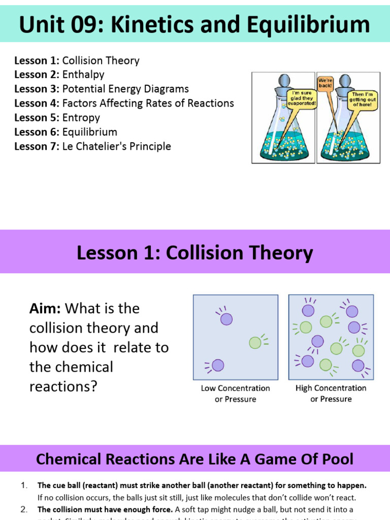 Kinetics and Equilibrium Overview | PDF | Reaction Rate | Chemical ...