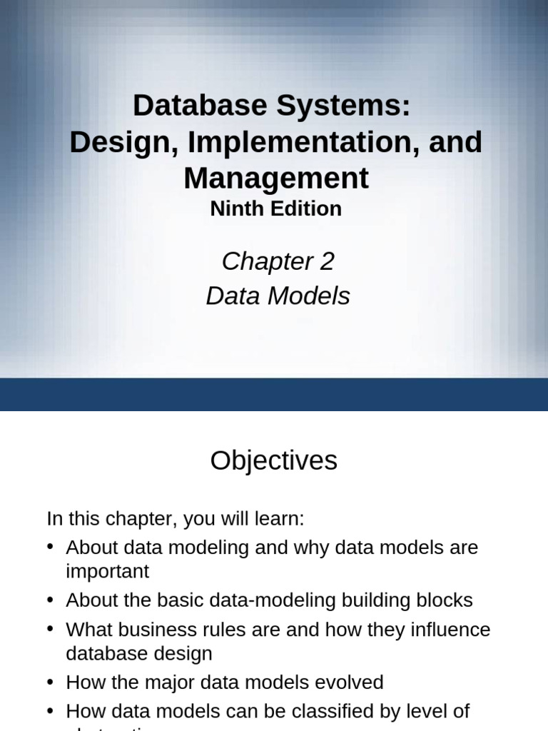 CH 02 | PDF | Databases | Data Model