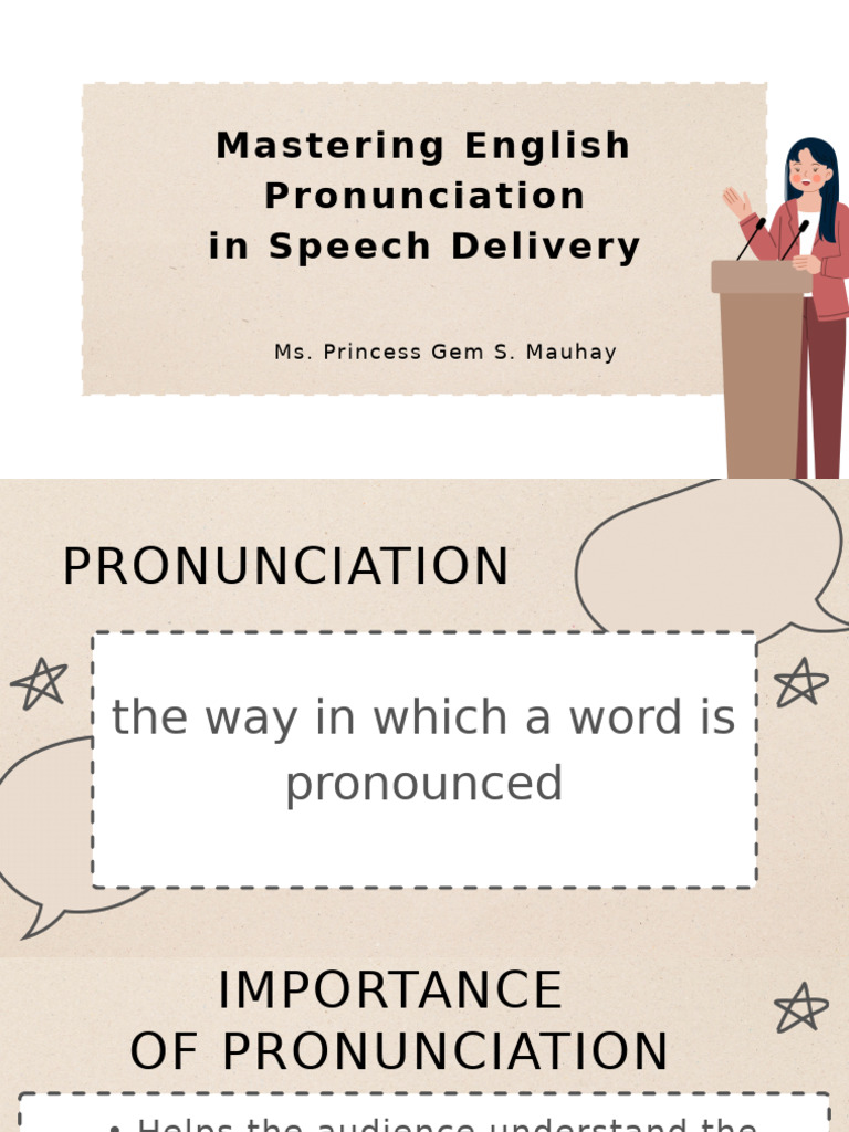 Mastering English Pronunciation Techniques | PDF | Speech | Human ...