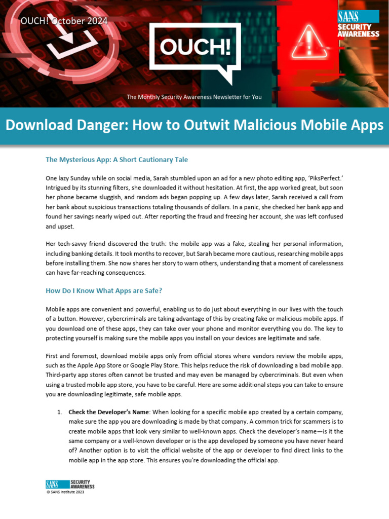 Ouch! English October 2024 Mobile Apps | PDF | Mobile App | Computer ...