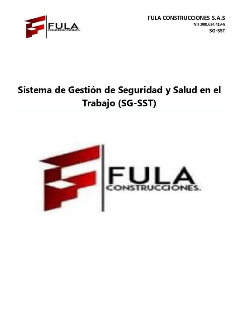 Manual Del Sistema de Gestion en Seguridad y Salus en El Trabajo | PDF