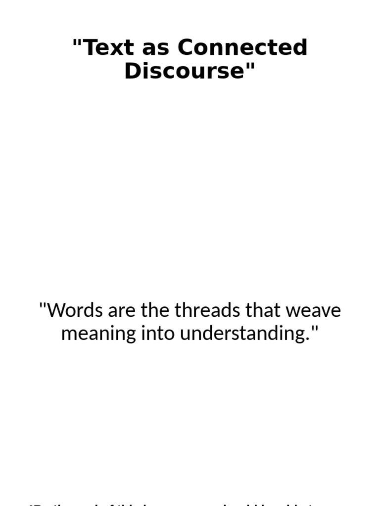 Understanding Connected Discourse | PDF | Eating Disorder | Obesity