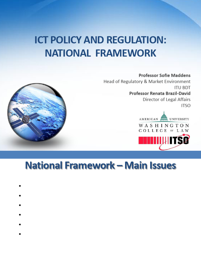National ICT Policy and Regulation Framework | PDF | Rulemaking ...
