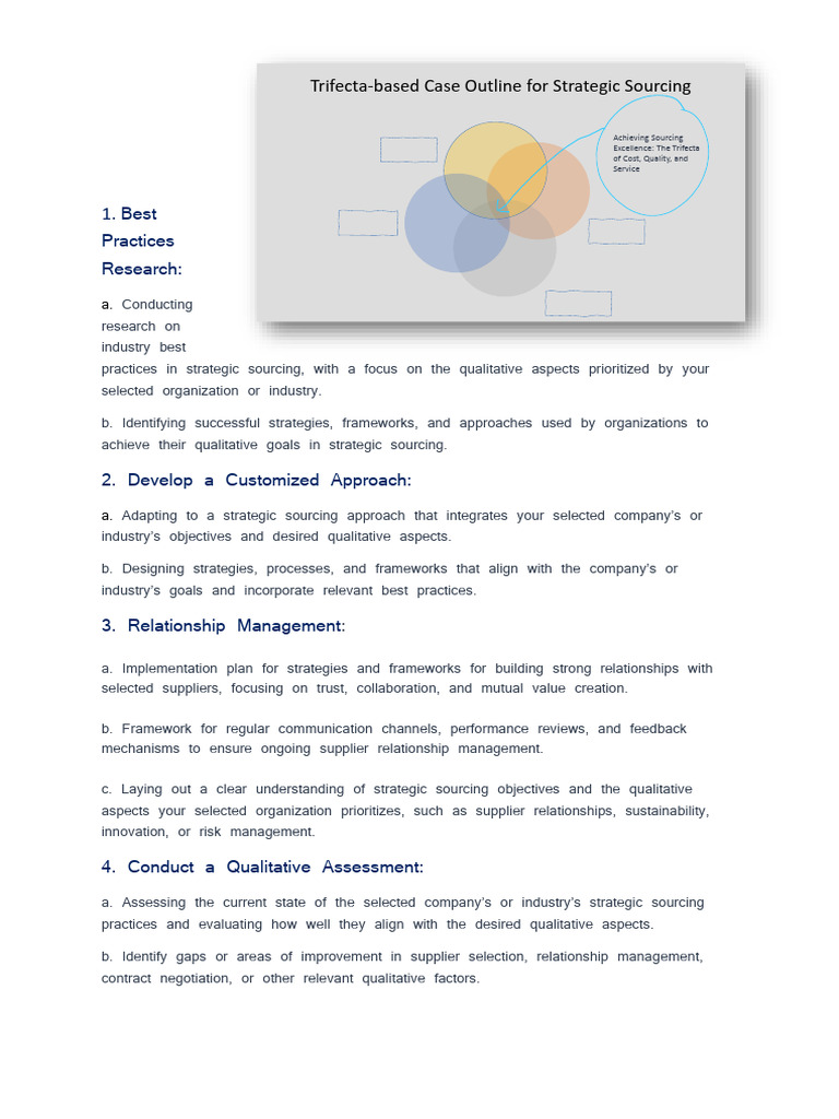 Strategic Sourcing Trifecta Guideline-Explained | PDF
