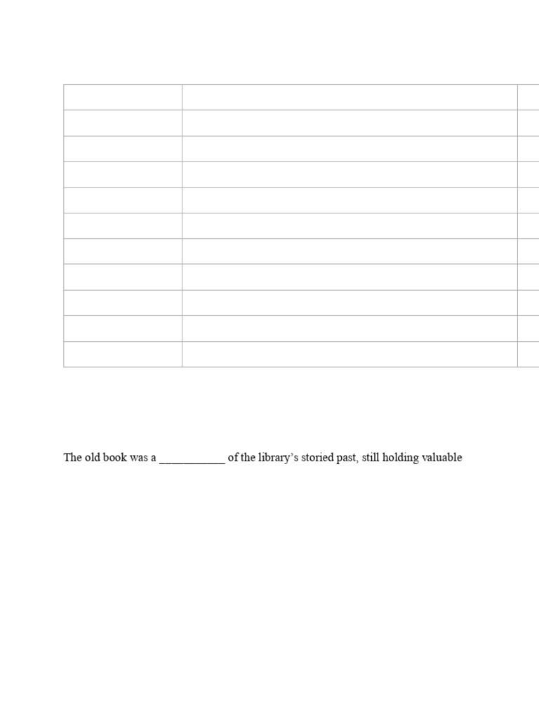 Vocabulary+Words+grade+12+worksheet+2 | PDF