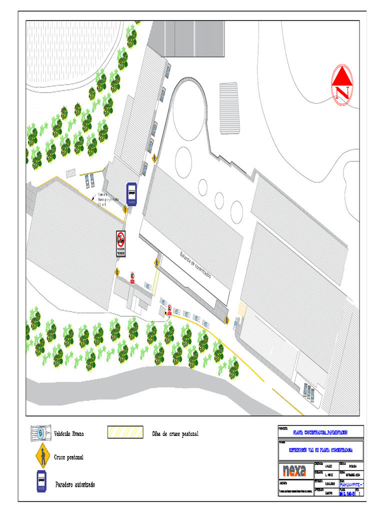 Plano de Estacionamientos - Planta Concentradora | PDF