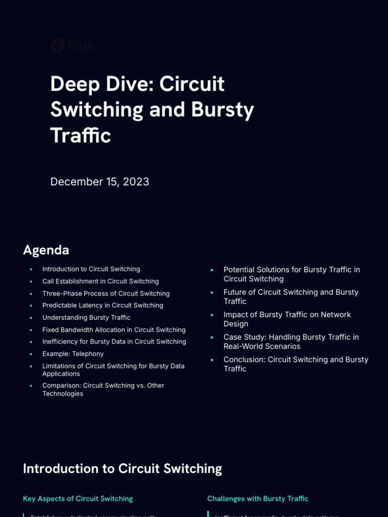 Circuit Switching and Bursty Traffic Insights | PDF | Computer Network ...