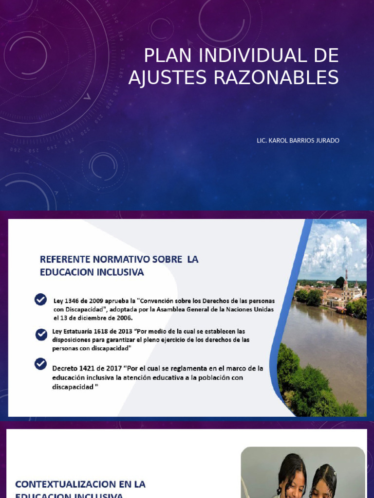 Plan Individual de Ajustes Razonables El Carmelo | PDF