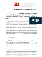 Escrito Modelo Recurso de Reposición Pactos y Acuerdos Funcionarios