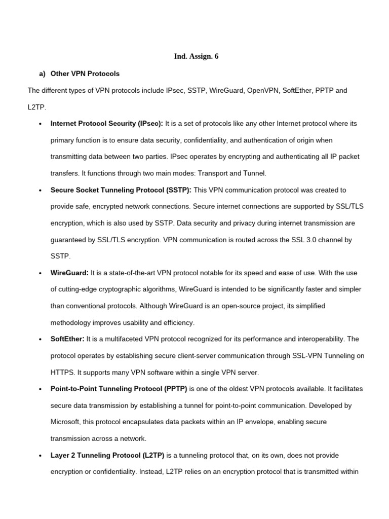 Overview of VPN Protocols: SoftEther & PPTP | PDF | Proxy Server ...