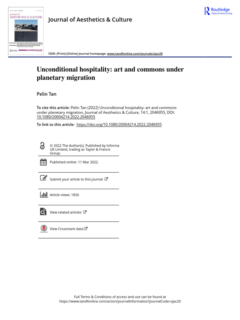 Unconditional Hospitality in Art and Migration | PDF | Refugee | Human ...