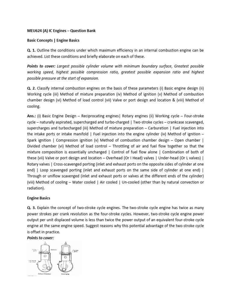Internal Combustion Engine Concepts | PDF | Internal Combustion Engine ...