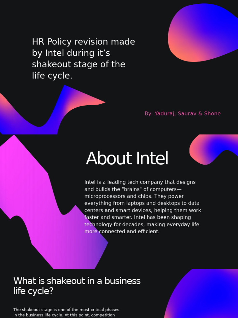 HR Policy Intel Shakeout | PDF | Intel | Integrated Circuit