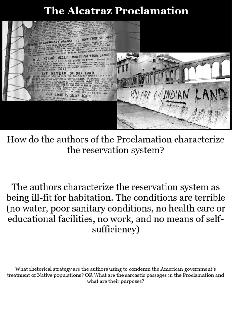 Alcatraz Proclamation: Critique of BIA | PDF | Indian Reservation | Sioux