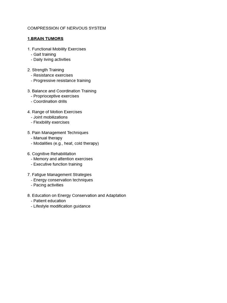 Nervous System Compression Management Techniques | PDF | Carpal Tunnel ...