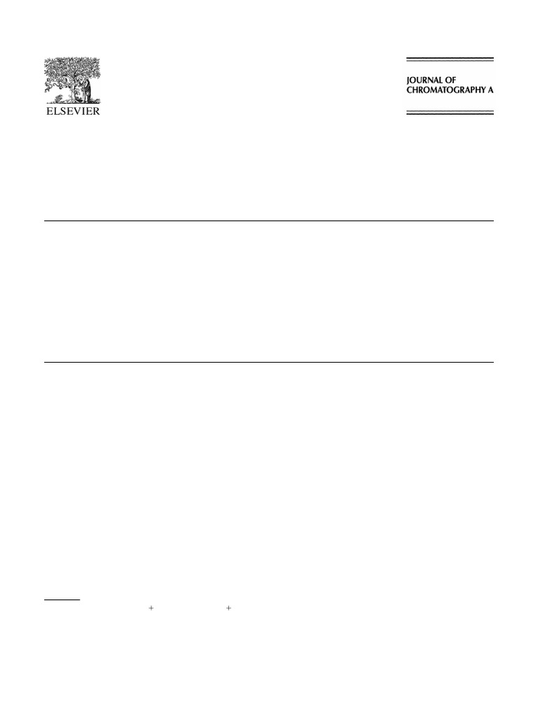Solid-phase Microextraction in Pesticide Residue Analysis | PDF | Gas ...