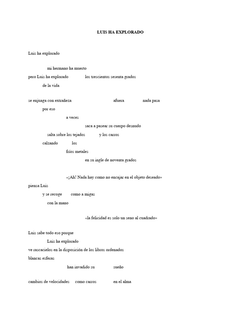 Luis Ha Explorado | PDF