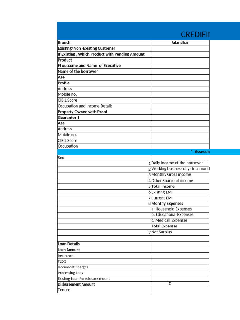 CAM Report for Loan Assessment | PDF | Investment Banking | Banking