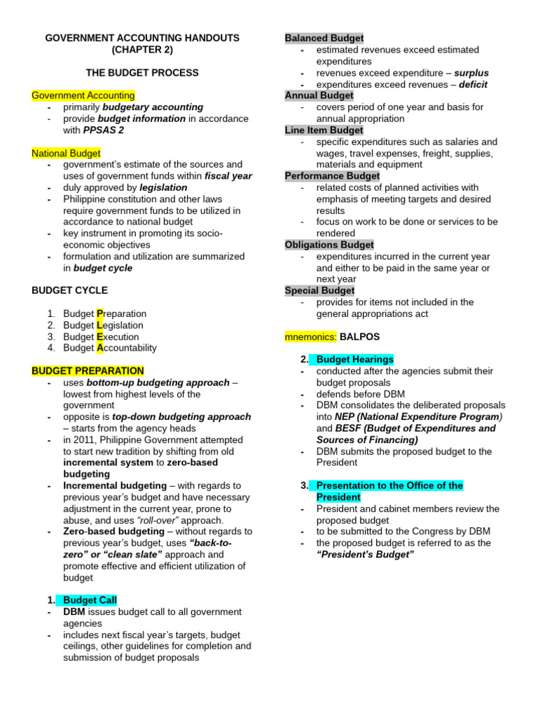 Government Budget Process Overview | PDF | Budget | Expense
