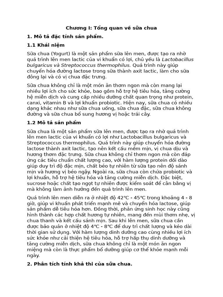 Lactobacillus Bulgaricus Và Streptococcus Thermophilus | PDF