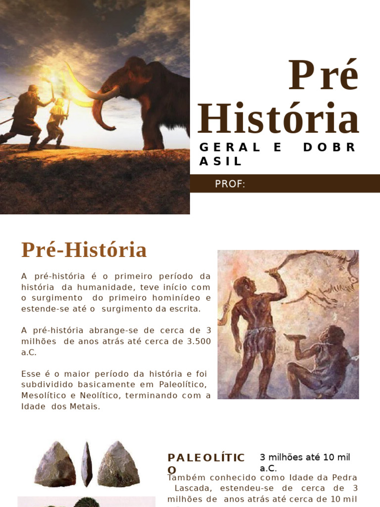 Fases da Pré-História no Brasil | PDF | Paleolítico