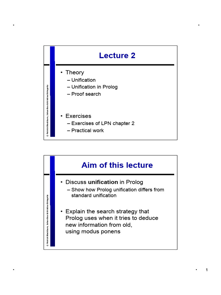Prolog Unification and Proof Search | PDF | Formal Methods | Computer ...