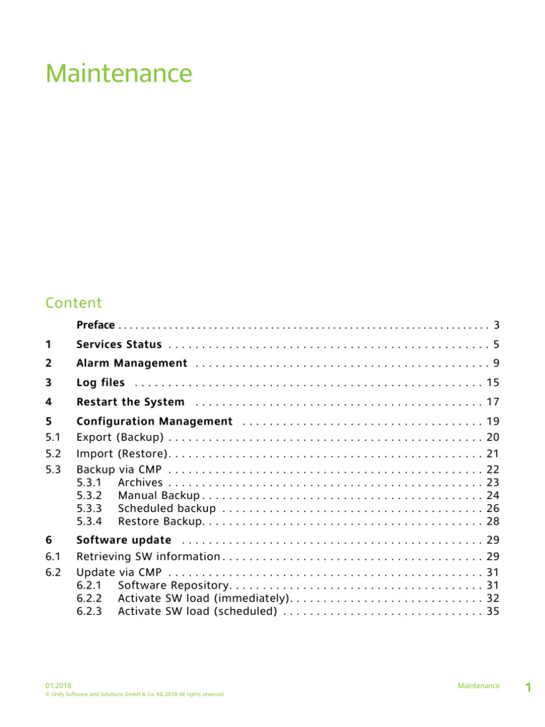 Maintenance Guide for OpenScape Solutions | PDF | Computer Network ...