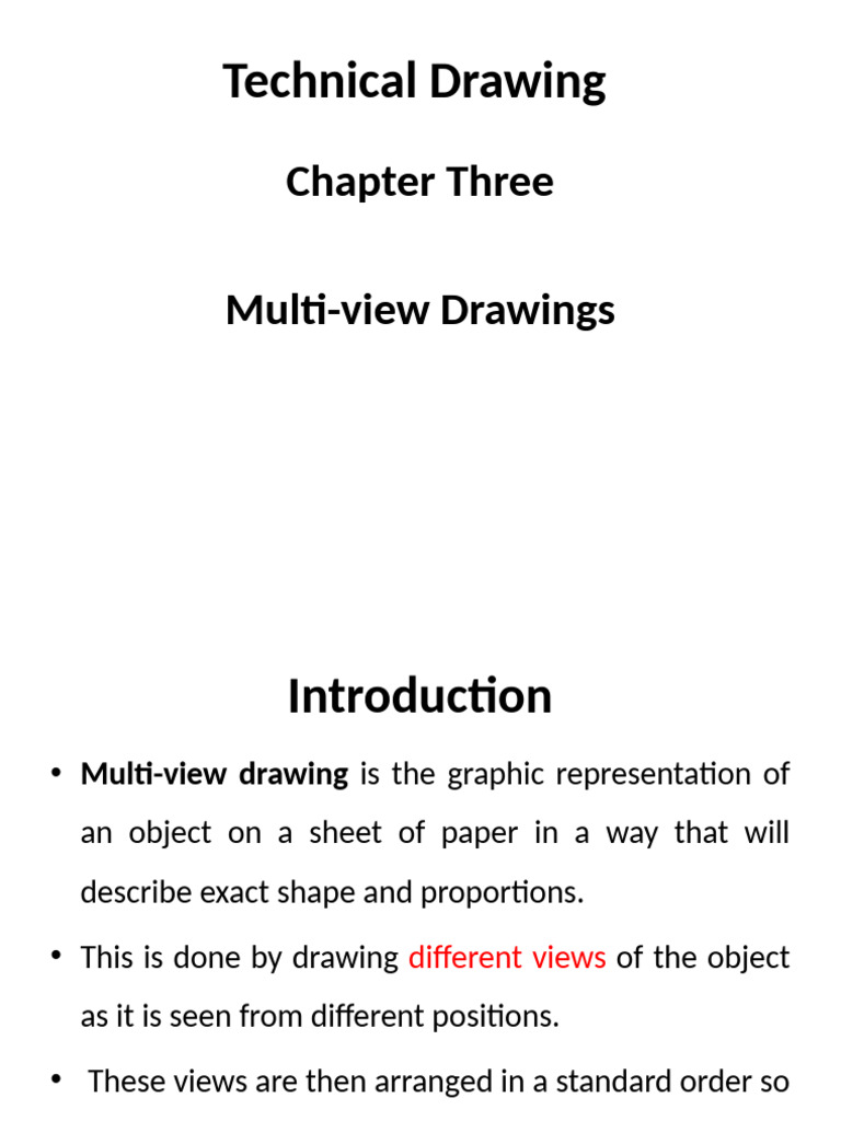 Chapter 3-Multiview Drawings a | PDF | Technical Drawing | Classical ...