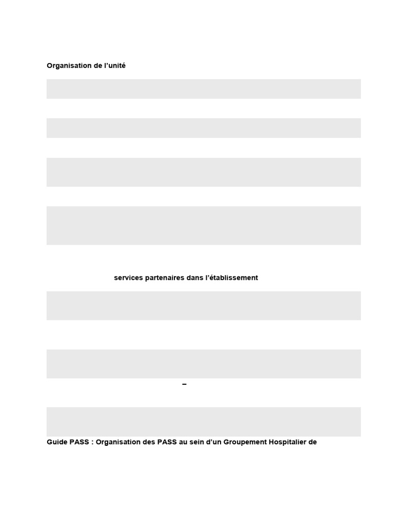 Guide PASS : Organisation et ressources | PDF