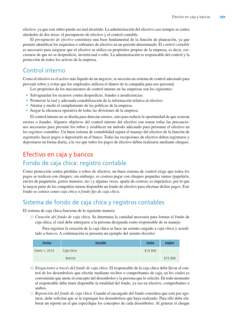 Control y manejo de efectivo en empresas | PDF | Bancos | Cheque