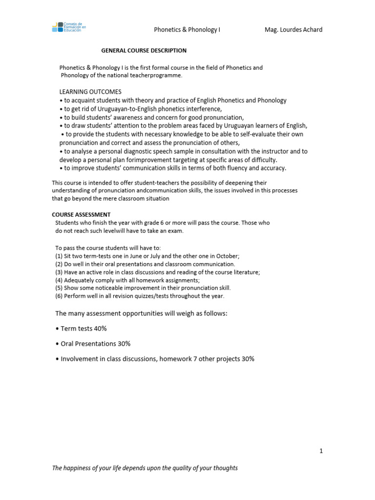 Introduction To Phonetics Phonology 2 | PDF | English Language ...