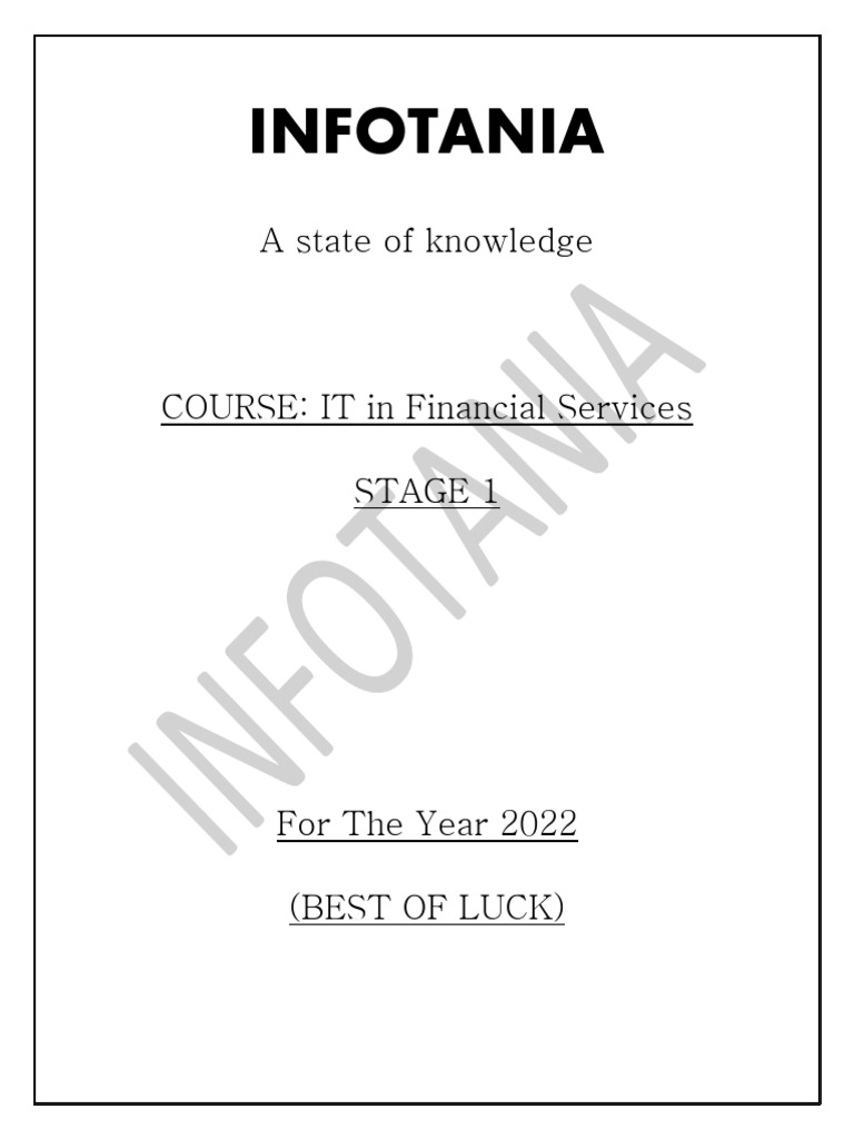 IT Applications in Financial Services | PDF | Operating System | Cloud ...