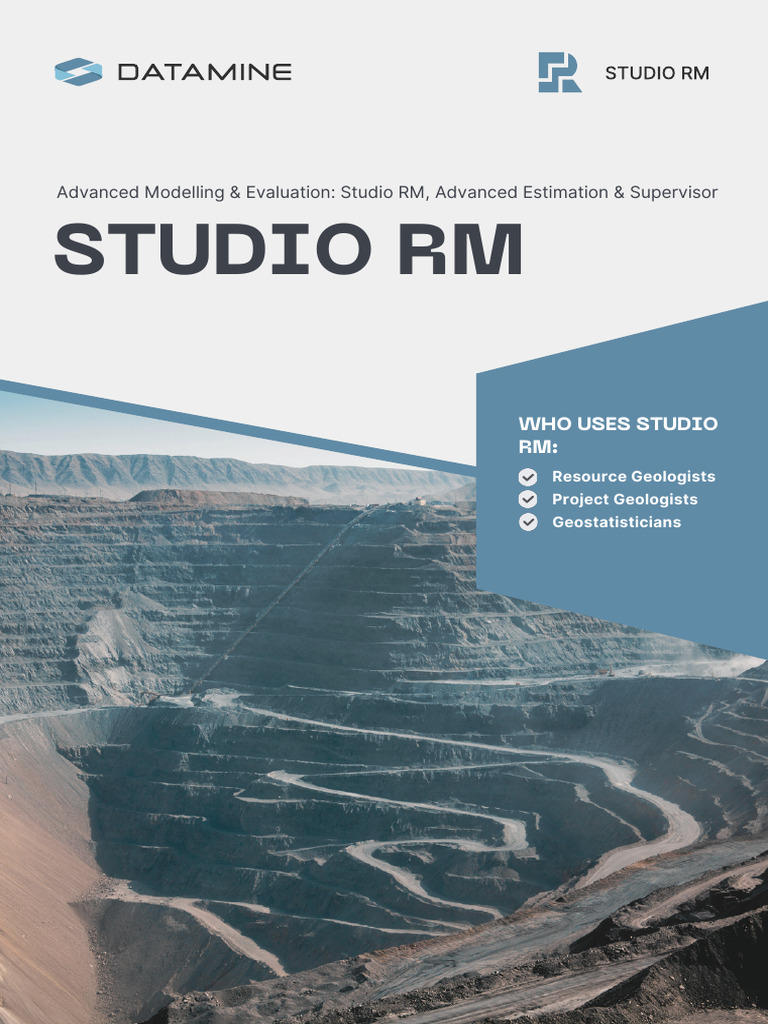 Studio RM Pro: Advanced Geological Estimation | PDF | Simulation ...