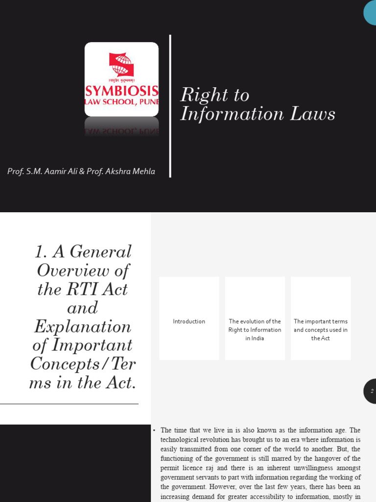Mod 1 Rti Introduction Pdf Government Justice